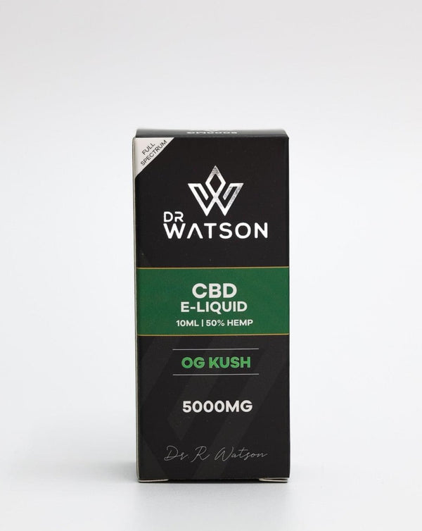 Dr Watson 5000mg CBD Vape Liquid with CBG and terpenes