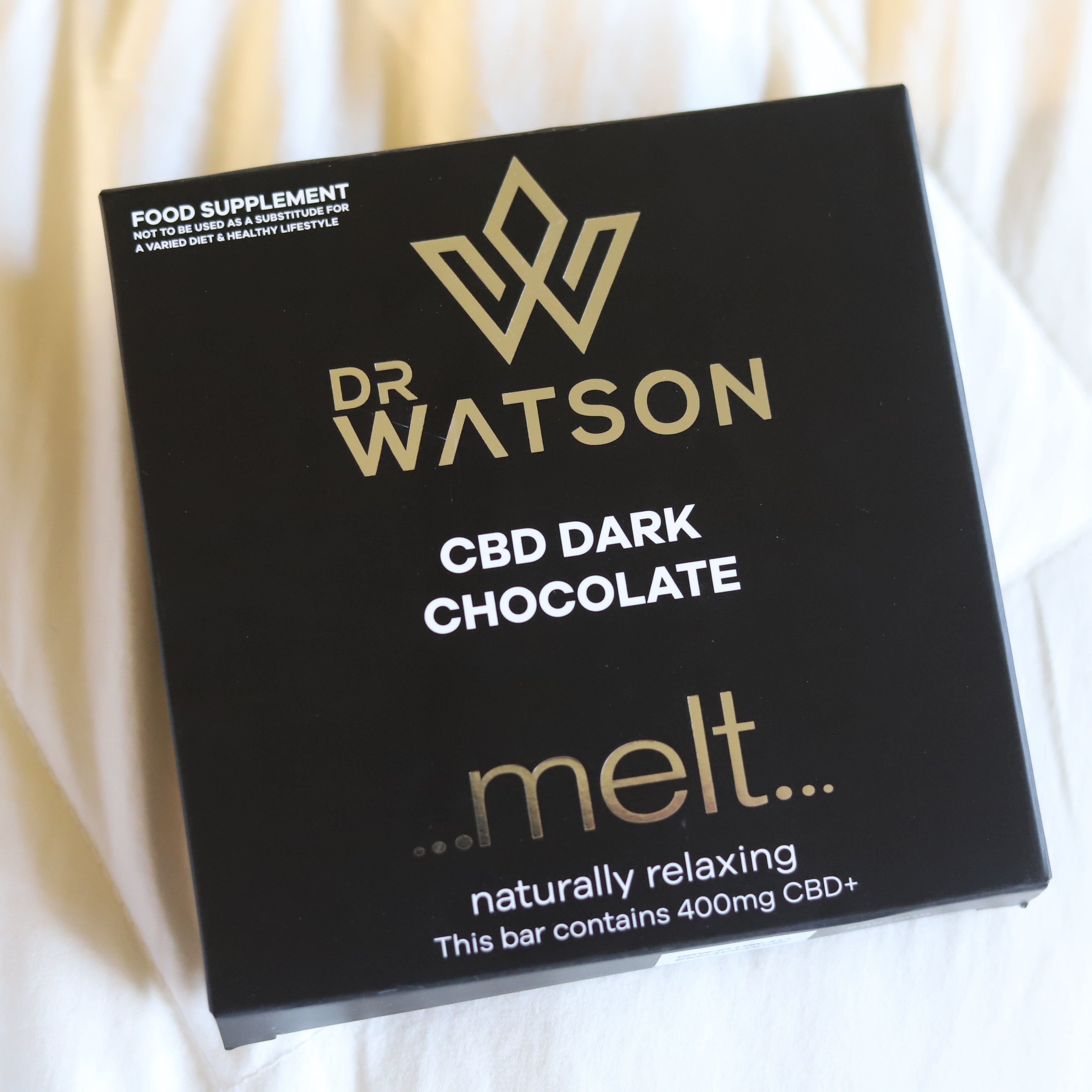 Melt x DrW CBD dunkle Schokolade | 400 mg CBD | Veganfreundlich